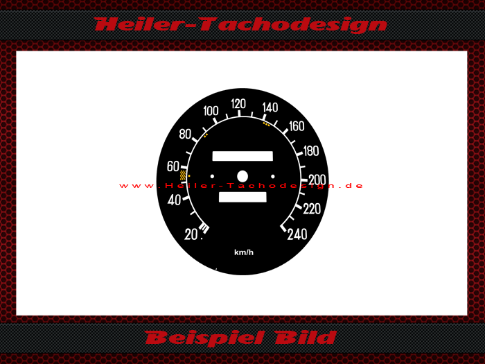 Mercedes gauge face