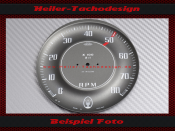 Speedometer dial or tachometer direct print on original disc for Maserati 3500 GTI 1962