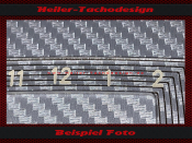 Uhr Zifferblatt Skala für Mercedes Adenauer Typ 300 W186 W189 Mechanisch VDO