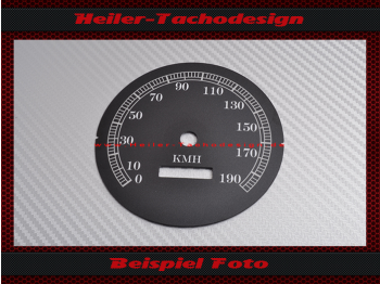 Tachoscheibe für Harley Davidson Softail Springer FXSTS 1996 Ø100 Mph zu Kmh