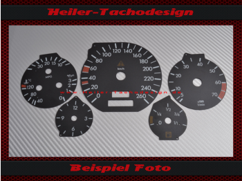 Tachoscheiben für Mercedes R129 600 SL 1995 160 Mph zu 260 Kmh