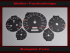 Tachoscheiben für Mercedes R129 600 SL 1995 160 Mph zu 260 Kmh