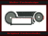 Speedometer Discs for BMW K1600 GTL Exclusive 2015 to 2018 180 Mph to 280 Kmh 10000 RPM