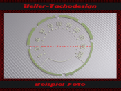 Tachoscheibe Tachoglas für Chevrolet Bel Air 150 210 1957 120 Mph zu 200 Kmh