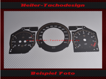 Tachoscheibe für Mercedes W204 W207 W212 C Klasse AMG Design 1 Alle Skalierungen