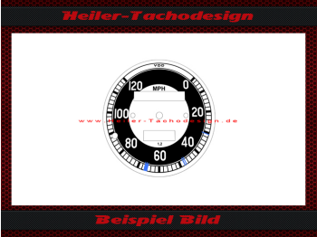 Speedometer Disc for BMW R60/2 1964 120 Mph to 200 Kmh Ø75 mm