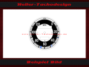 Speedometer Disc for BMW R60/2 1964 120 Mph to 200 Kmh...