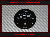 Dial Oil Temperature Gauge Display for Porsche 356 50 mm Instrument