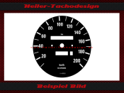 Speedometer Disc for BMW E30 200 Kmh