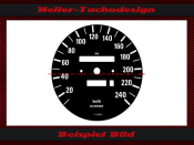 Speedometer Disc for BMW E30 240 Kmh