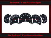 Tachoscheiben für Porsche 911 996 Tiptronic vor Facelift 180 Mph zu 300 Kmh