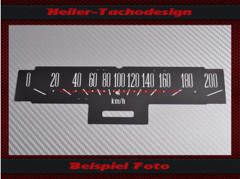 Speedometer Sticker for 1965 to 1966 Ford Galaxie 500 XL Mph to Kmh