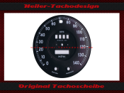 Speedometer dial for Jaguar 3.8S 1965 to 1967 Smiths 140...