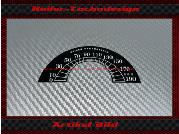 Tacho Aufkleber für Harley Davidson Softail Classic FLSTCI 2002 Ø100 Mph zu Kmh