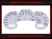 Tachoscheiben für Porsche Boxster S 986 Facelift Tiptronic 180 Mph zu 300 Kmh