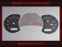 Tachoscheibe für Porsche Boxster Cayman 986 Facelift Schalter Mph zu Kmh