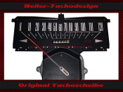 Speedometer Sticker for Ford Galaxie 500 oder XL oder LTD 1969 bis1970 120 Mph to 200 Kmh
