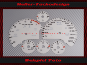 Tacho discs for Chevrolet Corvette C5 300 Kmh 7500 RPM