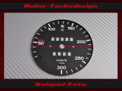 Speedometer Disc for Porsche 911 RS to 1973 Mph to Kmh