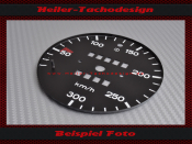 Speedometer Disc for Porsche 911 RS to 1973 Mph to Kmh