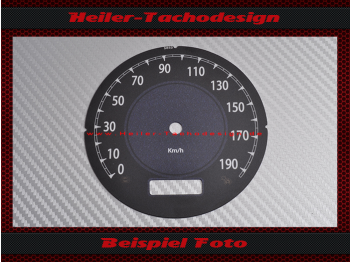 Tachoscheibe für Harley Davidson FXDC Dyna Super Glide Custom 2013 Ø100 Mph zu Kmh
