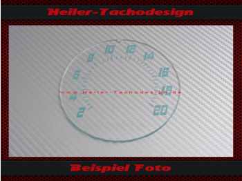 Speedometer Glass Scale for Harley Davidson Panhead 1956 bis1958