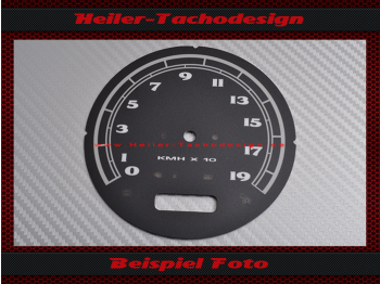Tachoscheibe für Harley Davidson Softail Slim FLS 2014 bis 2017 Ø100 Mph zu Kmh