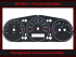 Speedometer Disc for Jaguar XJ8 Type X350 2008 Mph to Kmh