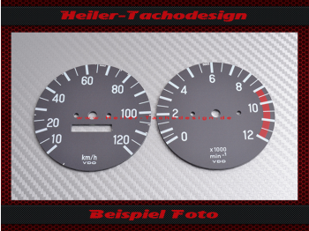 Speedometer Disc for Kreidler Zündapp Puch 120 Kmh Florett Flory RS RMC KTM PL80 Ø 71 mm with redden Area