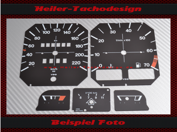 Tachoscheiben für VW Golf 1 GTI