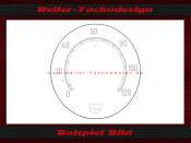 Tacho glass scale tachograph Kienzle 0 to120 kmh 96 mm x...