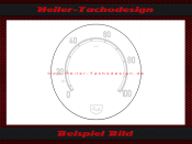 Speedometer Glass Scale Fahrtenschreiber Kienzle 0 to 100...