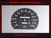 Tachoscheibe für Mercedes W201 C Klasse 260 Kmh