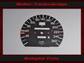 Tachoscheibe für Mercedes W201 C Klasse 260 Kmh