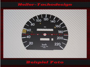 Tachoscheibe für Mercedes W201 C Klasse 220 Kmh