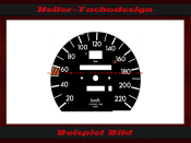Tachoscheibe für Mercedes W201 C Klasse 220 Kmh