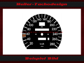 Speedometer Disc for Mercedes W201 AMG C Class 280 Kmh