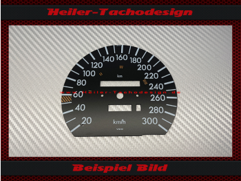 Tachoscheibe für Mercedes W201 AMG C Klasse 300 Kmh