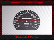 Tachoscheibe für Mercedes W201 AMG C Klasse 300 Kmh