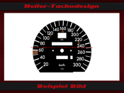 Tachoscheibe für Mercedes W201 AMG C Klasse 300 Kmh