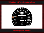 Tachoscheibe für Mercedes W201 C Klasse 240 Kmh