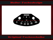 Speedometer Disc Heinkel Tourist Motoroller 0 to 100 Kmh