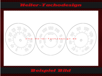 Speedometer discs acrylic glass for Lancia Appia 1961