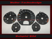 Satz Tachoscheiben Mercedes W140 R129 S Klasse Mph zu Kmh...