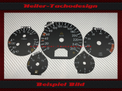 Tachoscheiben für Mercedes W140 R129 S Klasse 160 Mph zu 260 Kmh 7 UPM