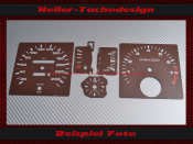 Satz Tachoscheiben für Audi Quattro Urquattro 150 Mph zu 250 Kmh