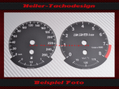 Speedometer Disc for BMW E90 E91 E92 E93 335 is Mph to Kmh