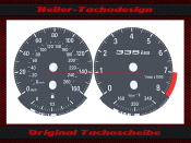Tachoscheiben für BMW E90 E91 E92 E93 335 IS 160 Mph...