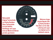 Speedometer Sticker for Harley Davidson Softail FXST FLST 2000 to 2003 Ø100 Mph to Kmh
