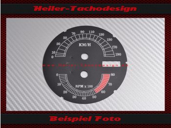 Speedometer Disc for Harley Davidson Road King FLHR 1995 to 2003 Ø100 Mph to Kmh